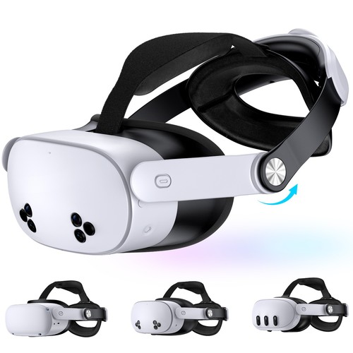 Adjustable head strap for - vr,
